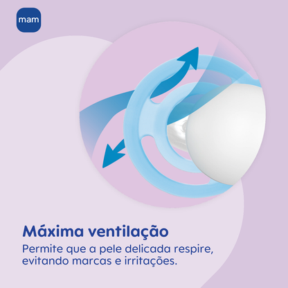Chupeta MAM Perfect 6+ Meses Rosa com Caixa Esterilizadora