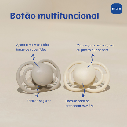 Chupeta MAM Perfect 6+ Meses Rosa com Caixa Esterilizadora
