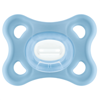 Chupeta MAM Comfort 100% Silicone 0-6 Meses Azul com Caixa Esterilizadora
