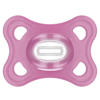 Chupeta MAM Comfort 100% Silicone 0-6 Meses Rosa com Caixa Esterilizadora