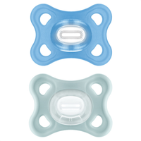 Chupeta MAM Comfort 100% Silicone 0-6 Meses com Caixa Esterilizadora Embalagem Dupla