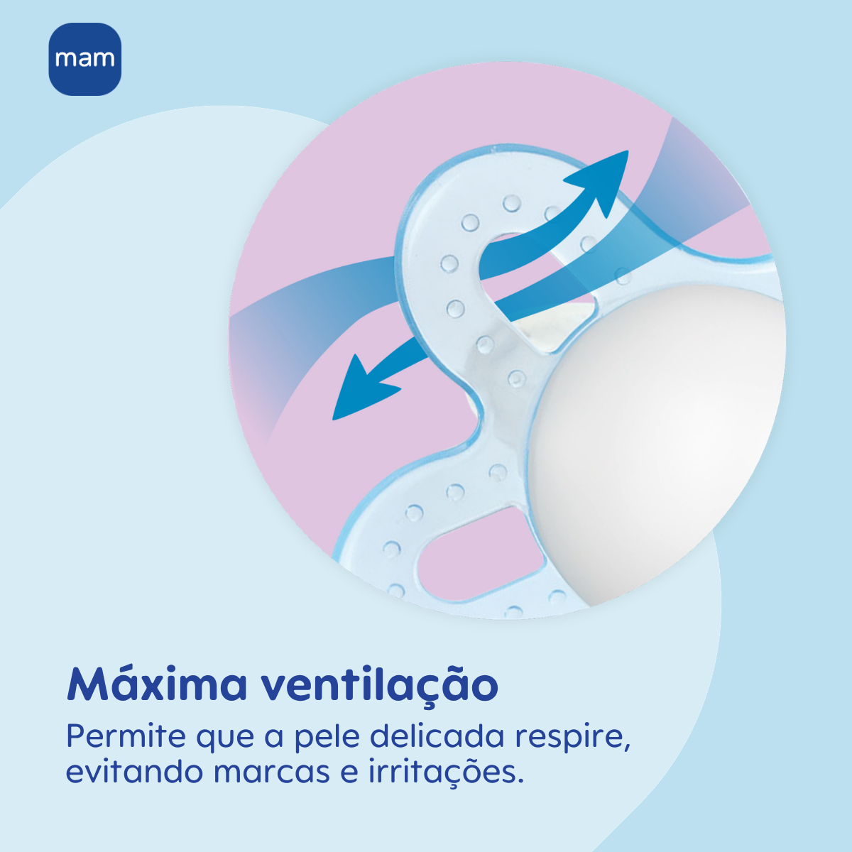 Chupeta MAM Original Start 0-2 Meses Azul com Caixa Esterilizadora