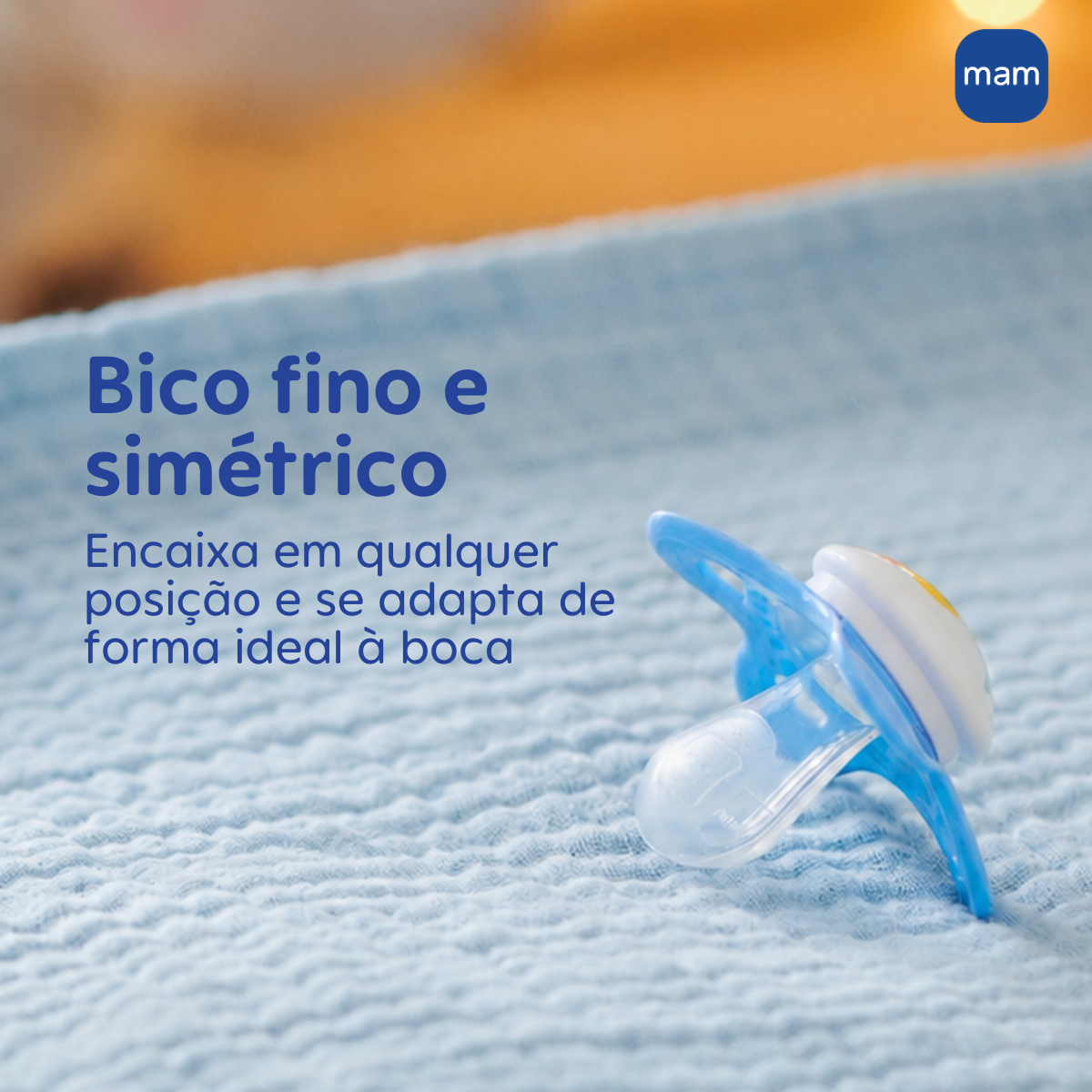 Chupeta MAM Original 0-6 Meses Neutra com Caixa Esterilizadora
