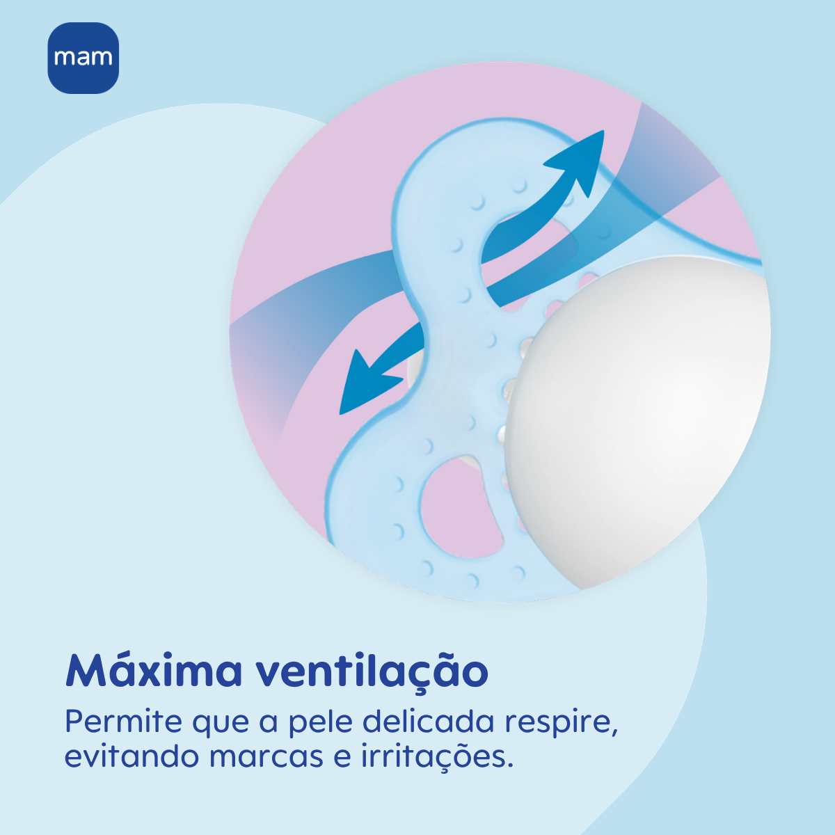 Chupeta MAM Original 0-6 Meses Neutra com Caixa Esterilizadora