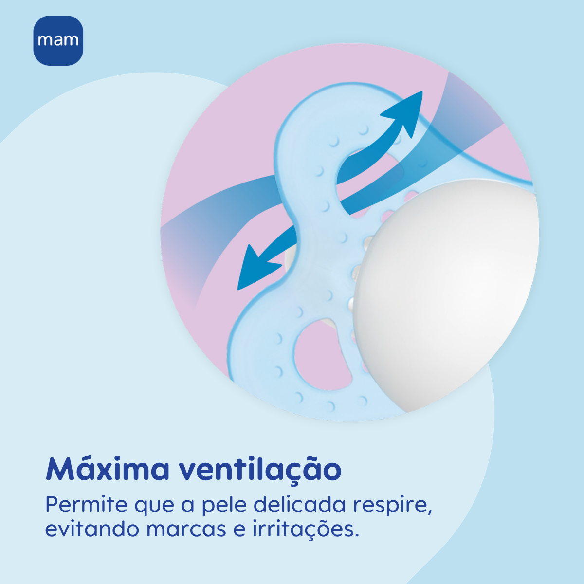 Chupeta MAM Original Night 0-6 Meses Rosa com Botão Brilha no Escuro e Caixa Esterilizadora