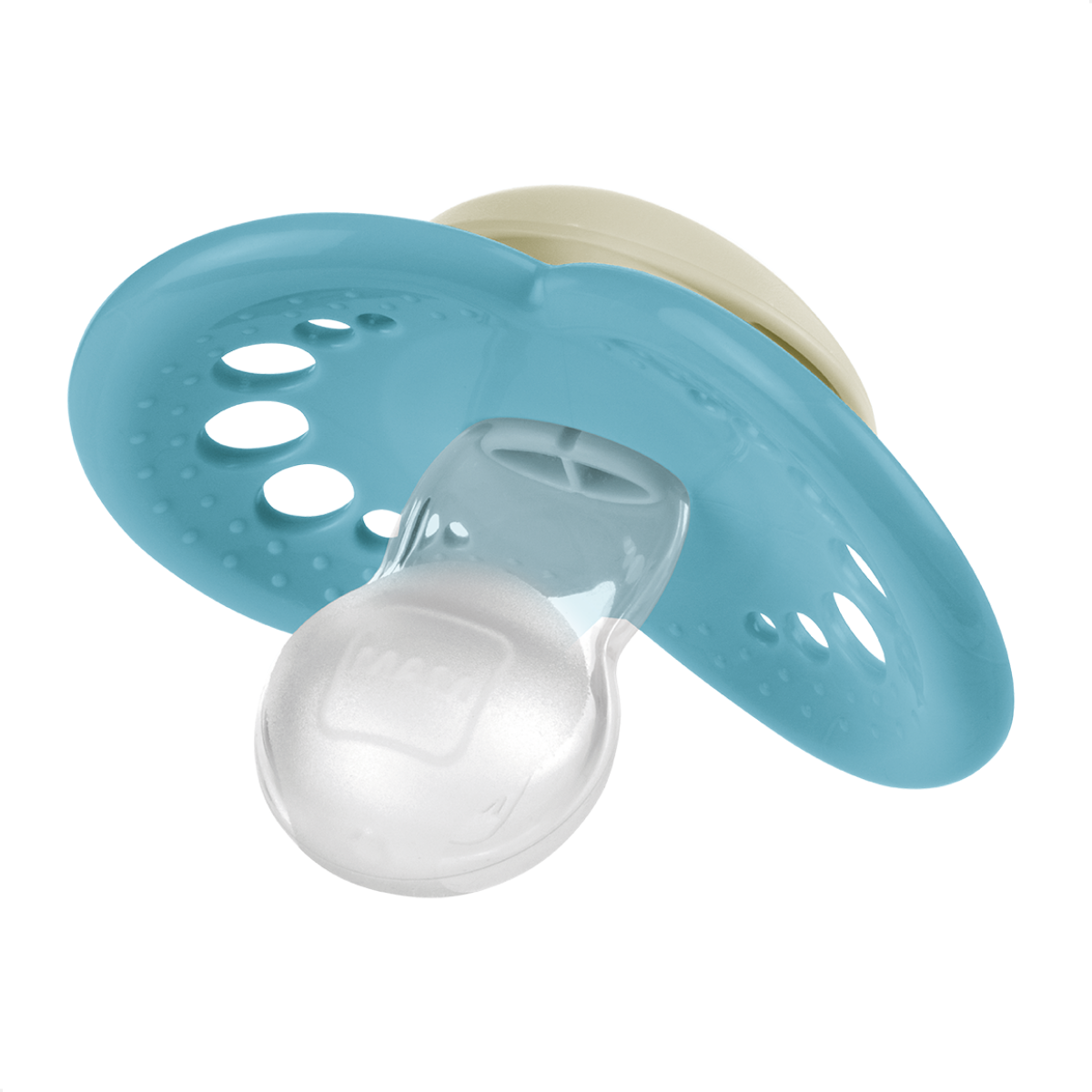 Chupeta MAM Original Night 6+ Meses Azul com Botão Brilha no Escuro e Caixa Esterilizadora