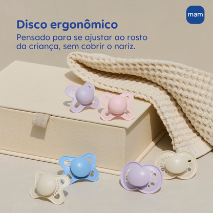 Chupeta MAM Original 6+ Meses com Caixa Esterilizadora Embalagem Dupla