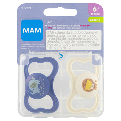Chupeta MAM Air 6+ Meses com Caixa Esterilizadora Embalagem Dupla