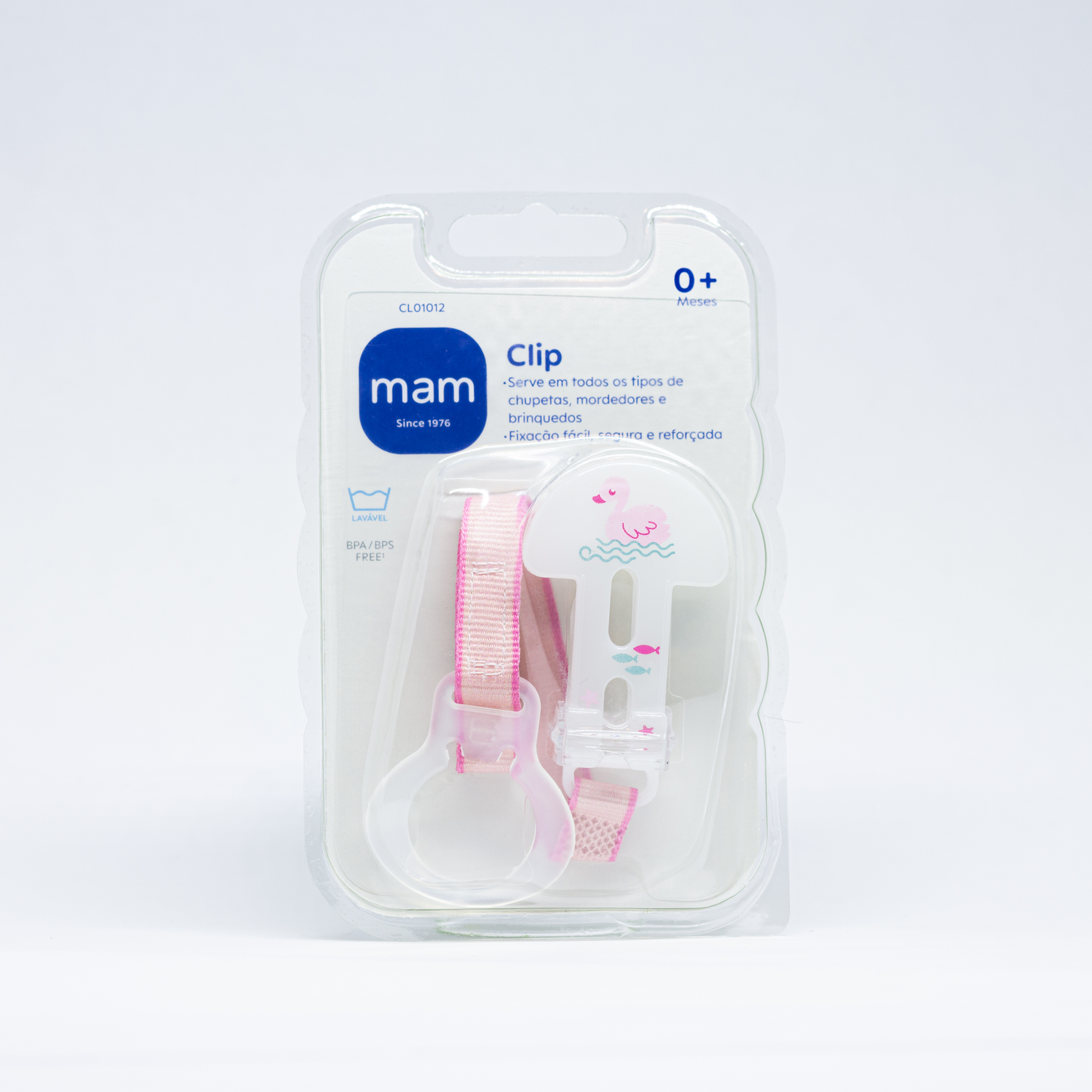 Prendedor de Chupetas MAM Clip Rosa