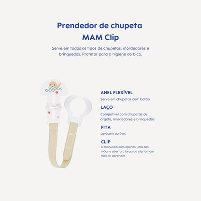 Prendedor de Chupetas MAM Clip Neutro