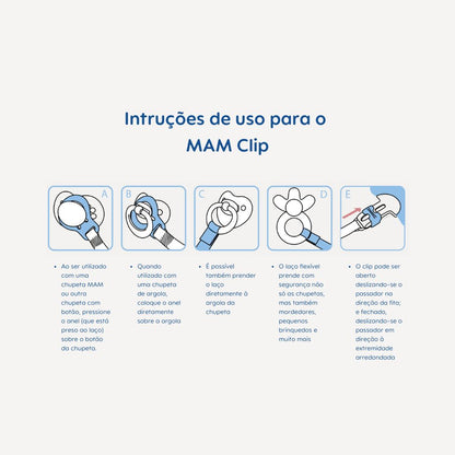 Prendedor de Chupetas MAM Clip It! Rosa
