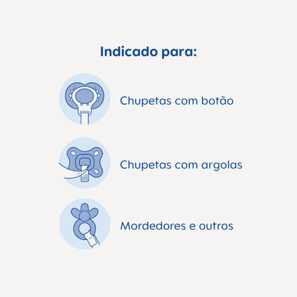 Prendedor de Chupetas MAM Clip It! & Cover Rosa
