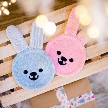 Luva de Cuidado Oral Infantil MAM Oral Care Rabbit 0+ Meses Rosa