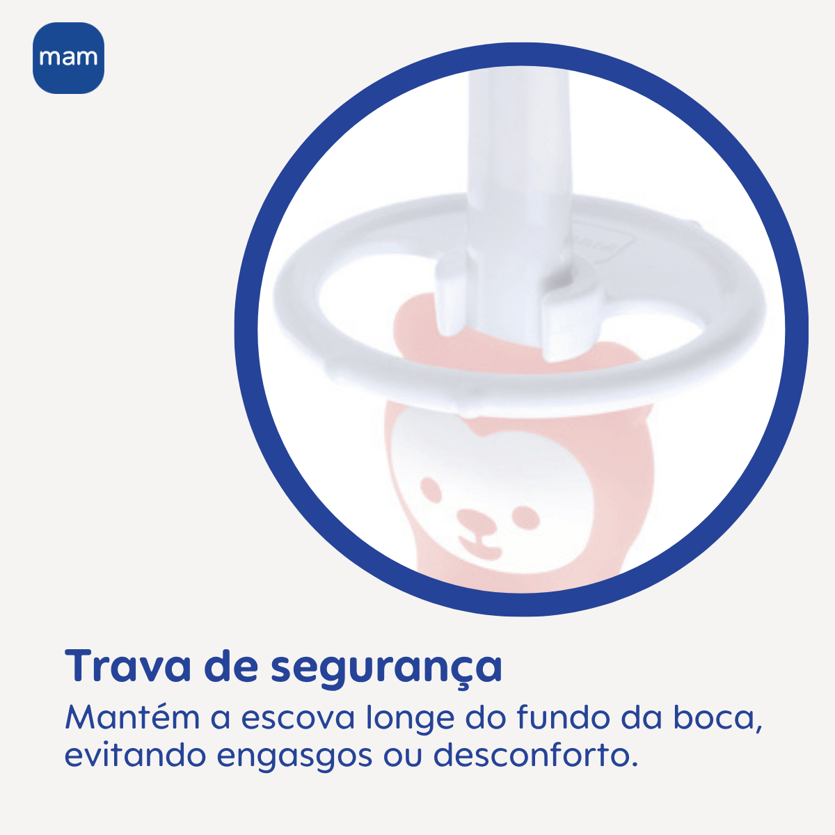 Escova Dental Massageadora MAM para Bebês 3+ Meses Rosa
