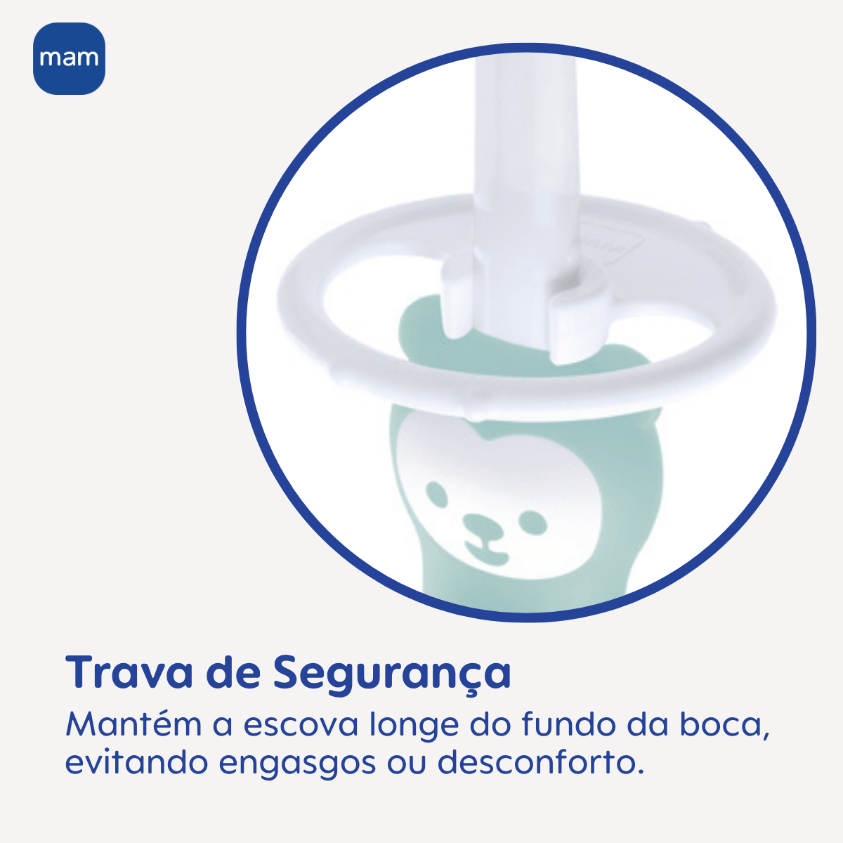 Kit Duplo Primeira Escova Dental do Bebê MAM 6+ Meses Azul