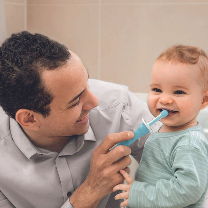 Kit 1º Ano de Cuidado Oral MAM 3+ Meses Azul
