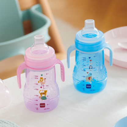 Copo de Transição MAM Trainer+ 220ml 4+ Meses Azul