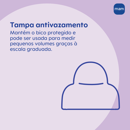 Mamadeira MAM Easy Start 160ml Anticólica e Autoesterilizável 0+ Meses Azul