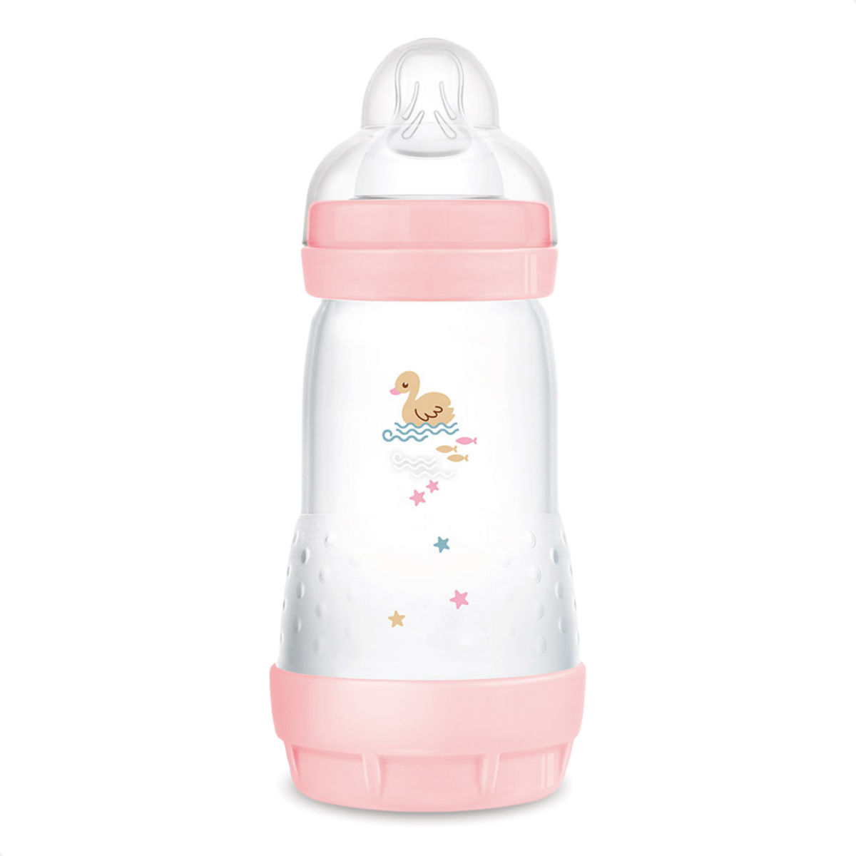 Mamadeira Mam Easy Start 260ml Anticólica e Autoesterilizável 2+ Meses Rosa