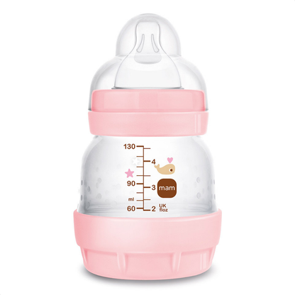 Kit 4 Mamadeiras MAM Easy Start - Gift Set Anticólica e Autoesterilizável 0+ Meses Rosa